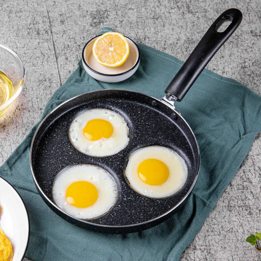 Non-Stick Four-Hole Omelette Pan for Perfect Eggs